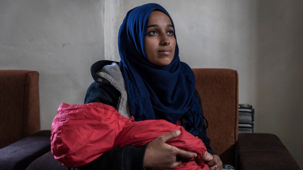 Hoda Muthana, who left Alabama in 2014 to join the Islamic State terror group in Syria. Photograph: Ivor Prickett/New York Times