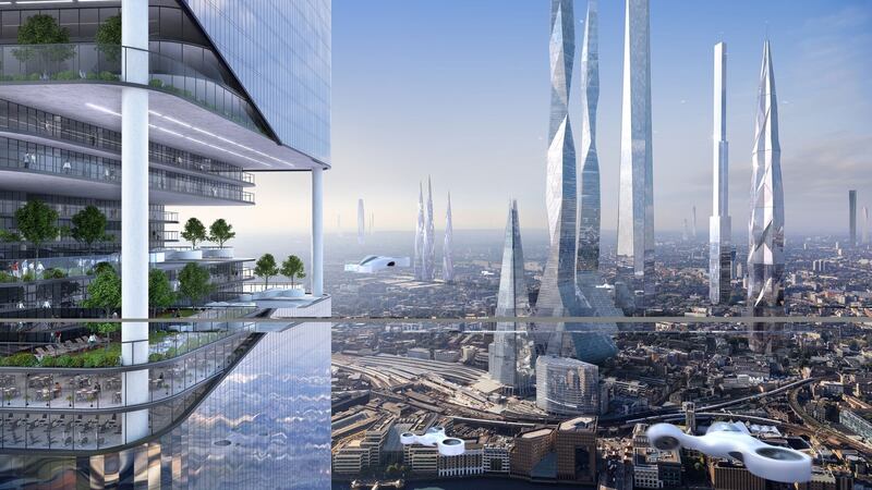 The future London skyline. Photograph: Samsung/PA Wire