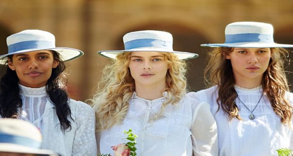 Marion Quade (Madeleine Madden), Irma Leopold (Samara Weaving), Miranda Reid (Lily Sullivan). Photograph: Narelle Portanier.