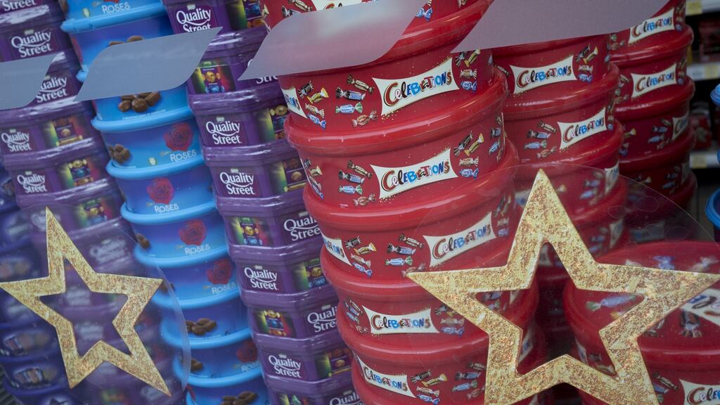 Irish families turned to boxes of sweets this year for some festive cheer. Photograph: Richard Baker/Getty Images