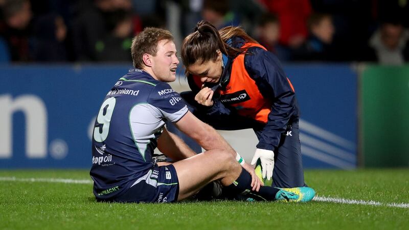 Kieran Marmion is likely to miss Saturday’s game. Photograph: Dan Sheridan/Inpho