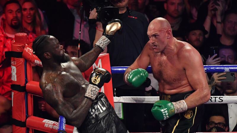 Tyson Fury stopped Deontay Wilder in the seventh round in Las Vegas. Photograph: Mark Ralston/Getty/AFPB