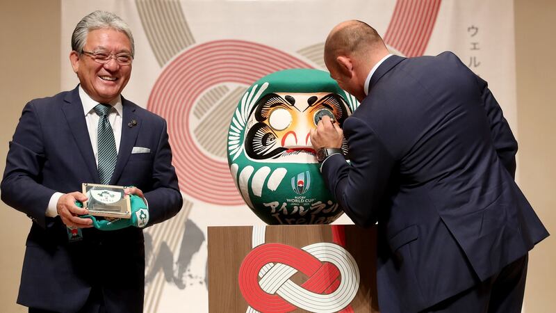 Rory Best at the official welcome ceremony. Photograph: Dan Sheridan/Inpho