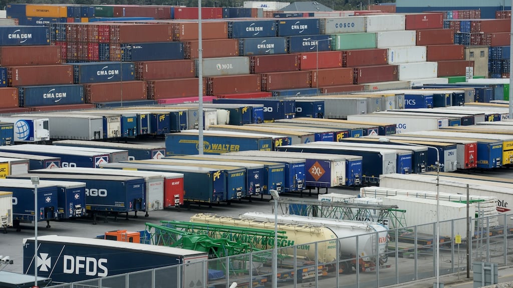 Inspection facilities at Dublin Port which were built in advance of Brexit. File photograph: Alan Betson
