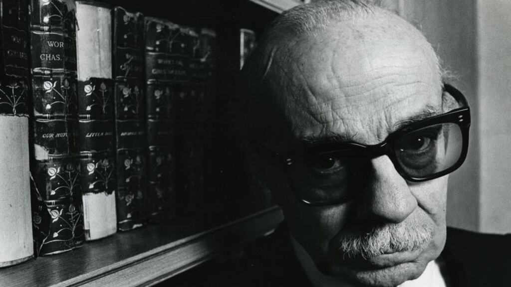 Argentine writer Ernesto Sábato (1911-2011): in his introduction to the Penguin edition of The Tunnel, Colm Tóibín sees Sábato as someone clearly influenced by Dostoyevsky and Kafka, most evident in the dark canvas he sketched of the human condition. Photograph: Gary Cameron/The Washington Post via Getty Images