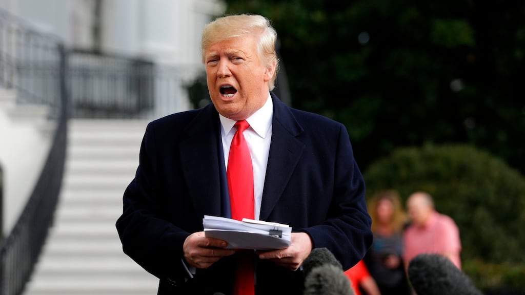 US president Donald Trump: If so many swear by “their” president, at all costs, then country cannot be the highest loyalty. Photograph: Joshua Lott/AFP