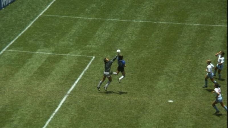 What if Diego Maradona had done this against Ireland rather than against England? Photograph: Allsport