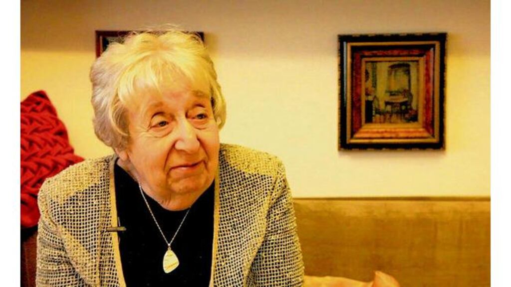 Holocaust survivor: Helga Weiss (above) has published her childhood diary of her time in Auschwitz and other concentration camps. main photograph: galerie bilderwelt/getty images