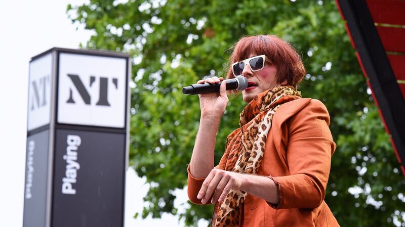 The vibrant River Stage at the National Theatre on the South Bank. Photograph: Niamh Shields