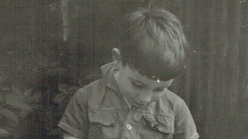 Fergus in the family’s back garden in Wolverhampton in 1966.