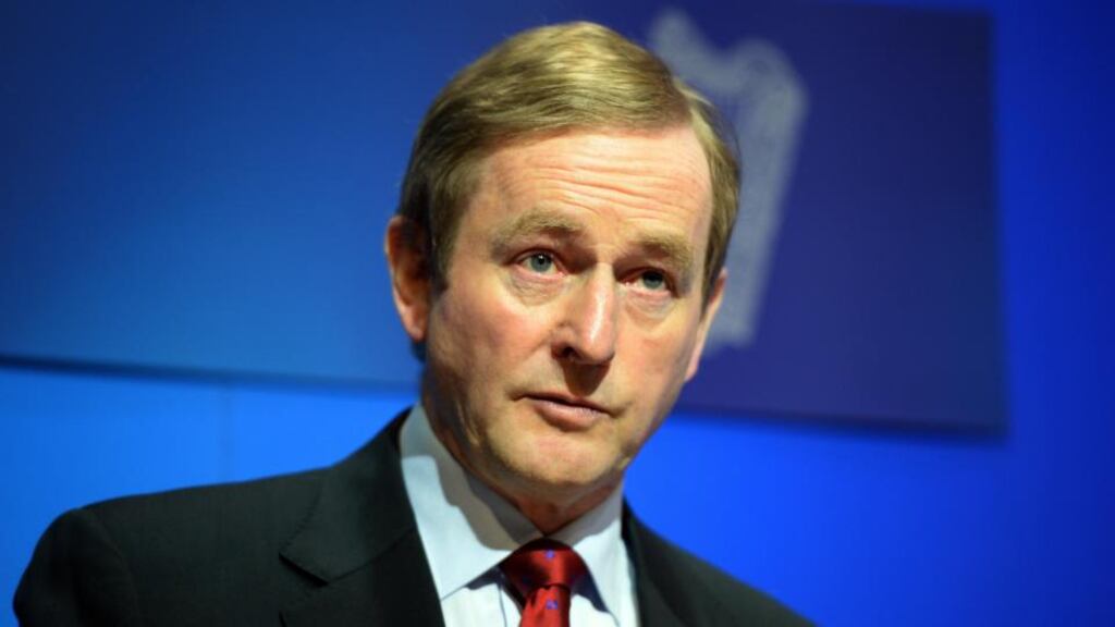 “If I have the opportunity on the next occasion to appoint a cabinet, it will be a 50:50 on merit, of men and women,” Taoiseach Enda Kenny told political correspondents at Leinster House. Photograph: Eric Luke