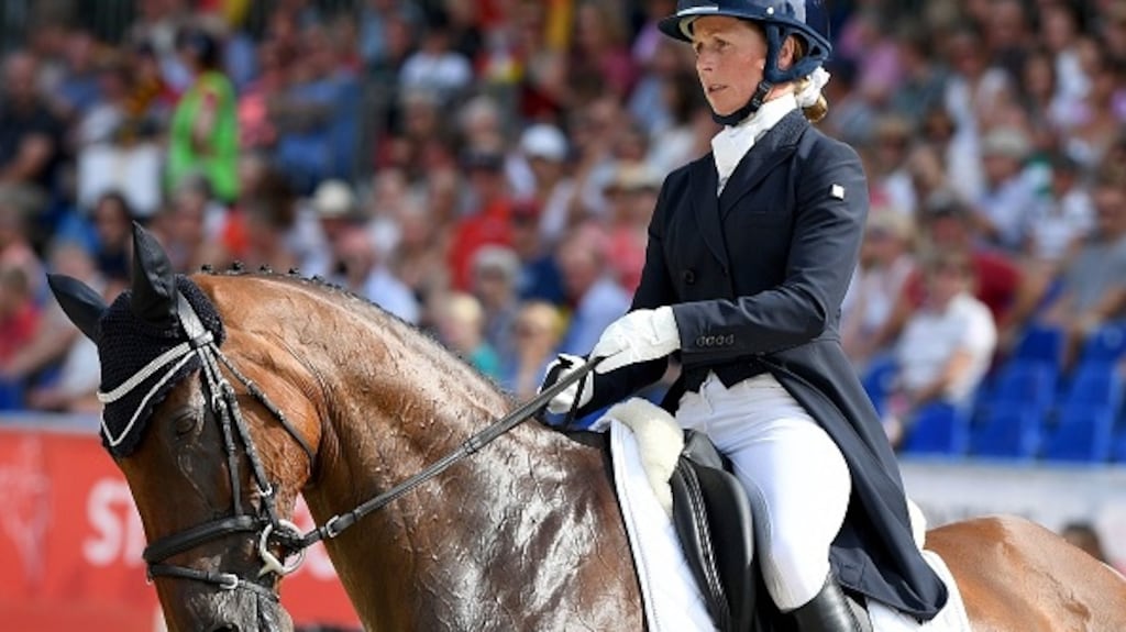 Ireland’s rider Sarah Ennis topped the leaderboard on Sunday. Photograph: Getty Images