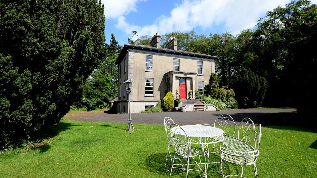 Dunmoe House, home of former Irish Times Property Editor, Jack Fagan, at 340sq m (3,650sq ft) and on 9.3 hectares (23 acres), for sale for €995,000 with Knight Frank