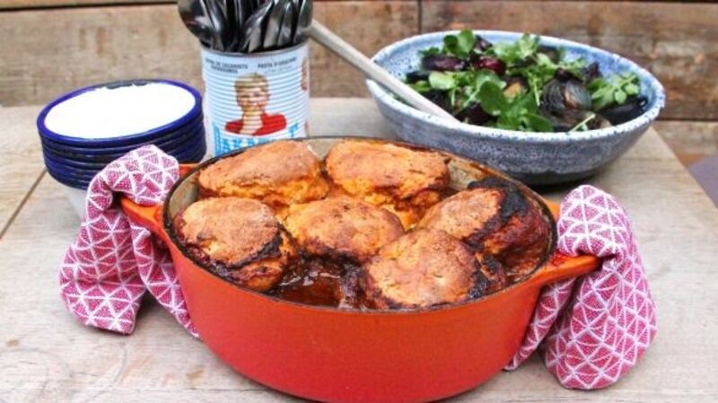 Jess Murphy’s hogget or lamb casserole with herb dumplings