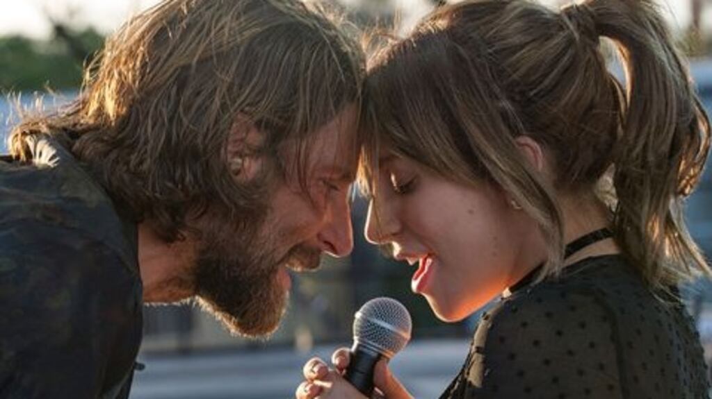 Bradley Cooper and Lady Gaga in A Star is Born, 2018
