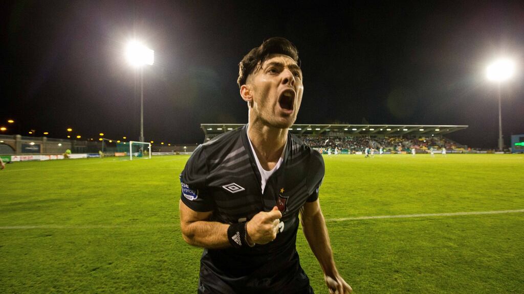 Richie Towell was on the scoresheet for Dundalk in the SSE Airtricity League Premier Division game against Cork City at Turner’s Cross. Photograph: Morgan Treacy/Inpho