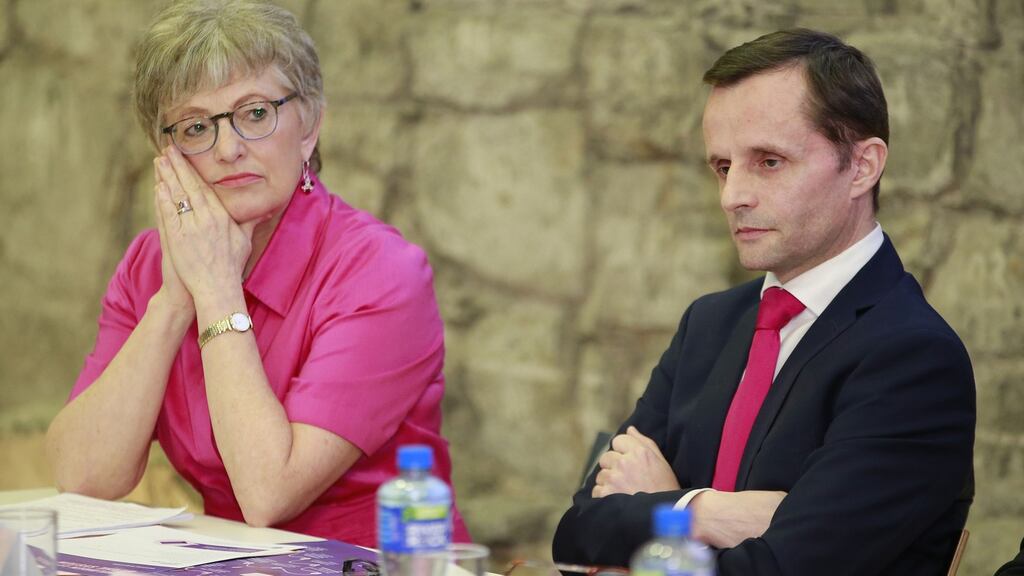 Minister for Children Katherine Zappone and AAI chairman Dr Geoffrey Shannon: legislation would make the authority the custodian of these sensitive adoption records. Photograph: Nick Bradshaw for The Irish Times