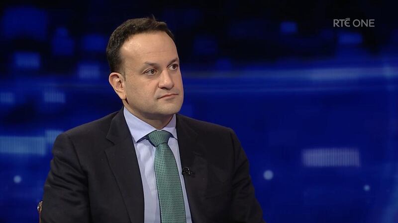 Leo Varadkar on RTÉ’s Prime Time. Photograph: RTÉ