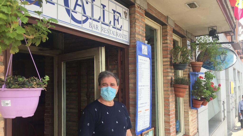 José Manuel Rodríguez, owner of La Calle bar in Toledo. “We may have moved from one phase to another, but the amount of activity hasn’t increased.” Photograph: Guy Hedgecoe