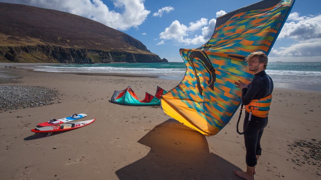 François Colussi of PureMagic Kitesurfing School. Photograph: Gareth McCormack