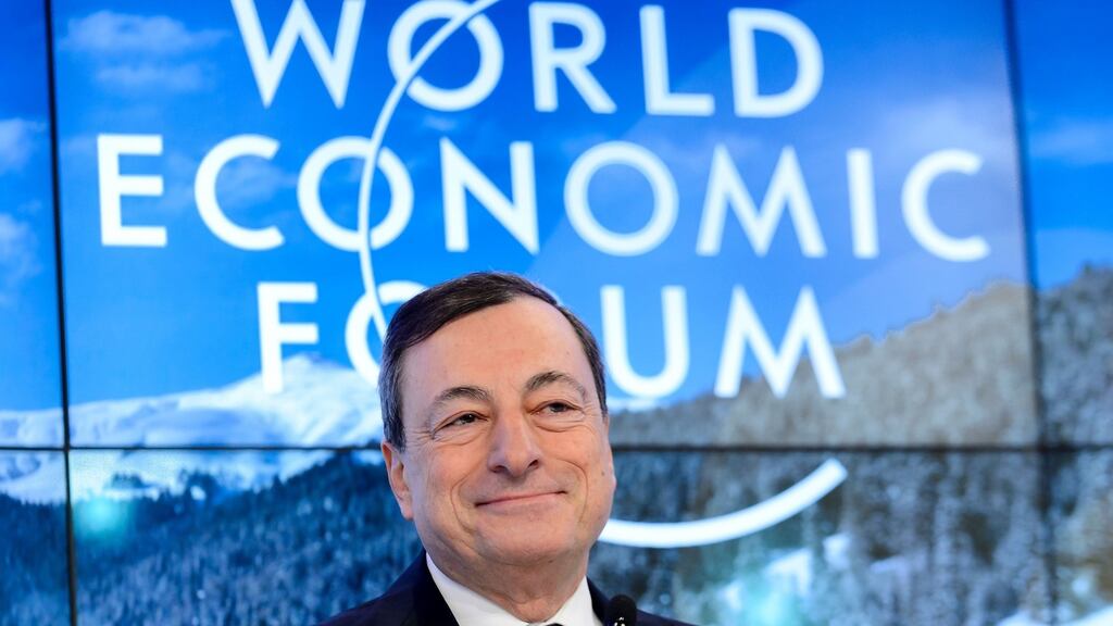 President of the European Central Bank Mario Draghi: many viewed his comments on Thursday as signalling further stimulus measures could be unveiled in March. Photograph: Fabrice Coffrini/AFP/Getty Images