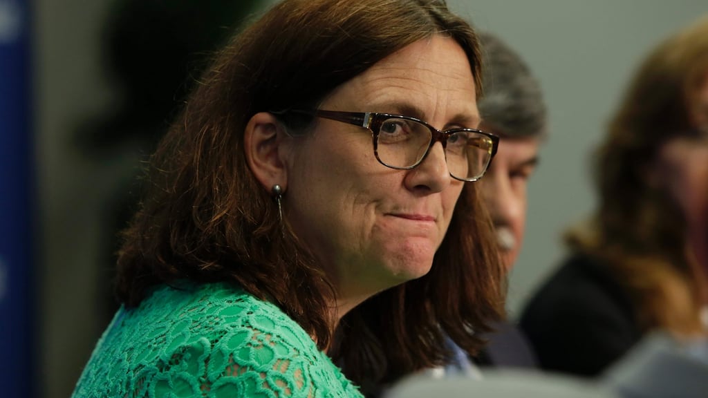European trade commissioner Cecilia Malmstrom
