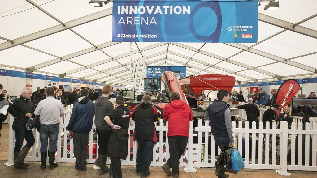 The Enterprise Ireland Innovation Arena at the National Ploughing Championships. Photograph: Colm Mahady/Fennells