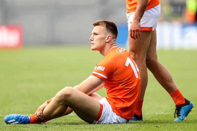 Armagh's Rian O'Neill: does not want to see another penalty shootout any time soon. Photograph: Ben Brady/Inpho