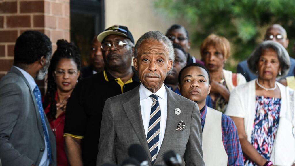 Rev Al Sharpton: Donald Trump’s attacks on the black-majority city Baltimore are “bigoted and racist”. Photograph: Stephanie Keith