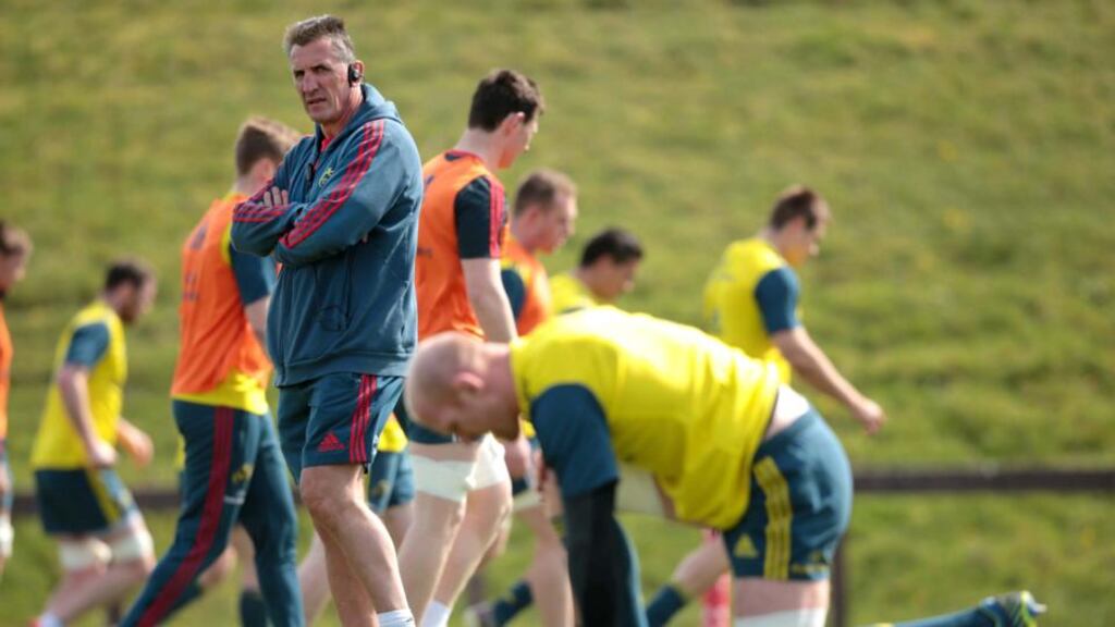 Munster coach Rob Penney oversees training at University of Limerick. Photograph: Morgan Treacy/Inpho