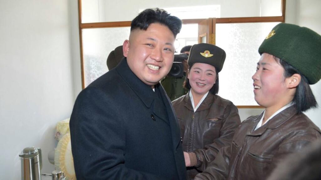 North Korean leader Kim Jong Un supervises a flight drill of the KPA Air and Anti-Air Force Unit 2620 in this undated photo released by North Korea’s Korean Central News Agency yesterday. Photograph: Reuters/KCNA