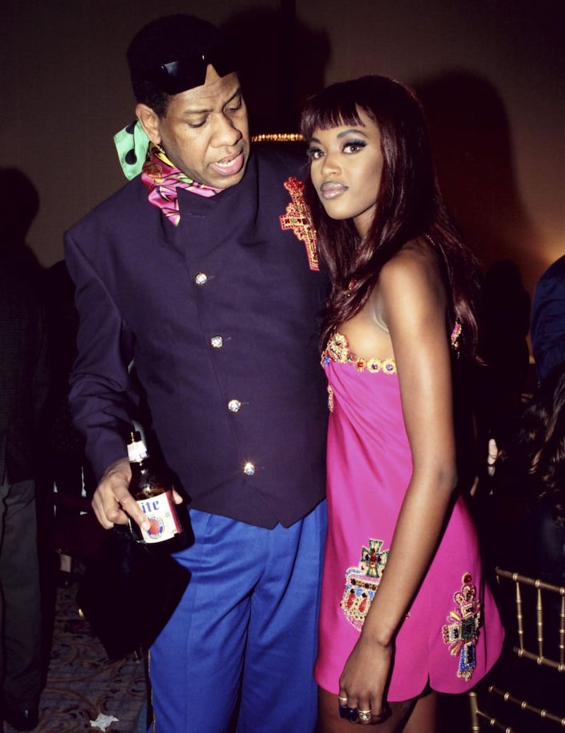 André Leon Talley with Naomi Campbell in 1991. Photograph: George Rose/Getty