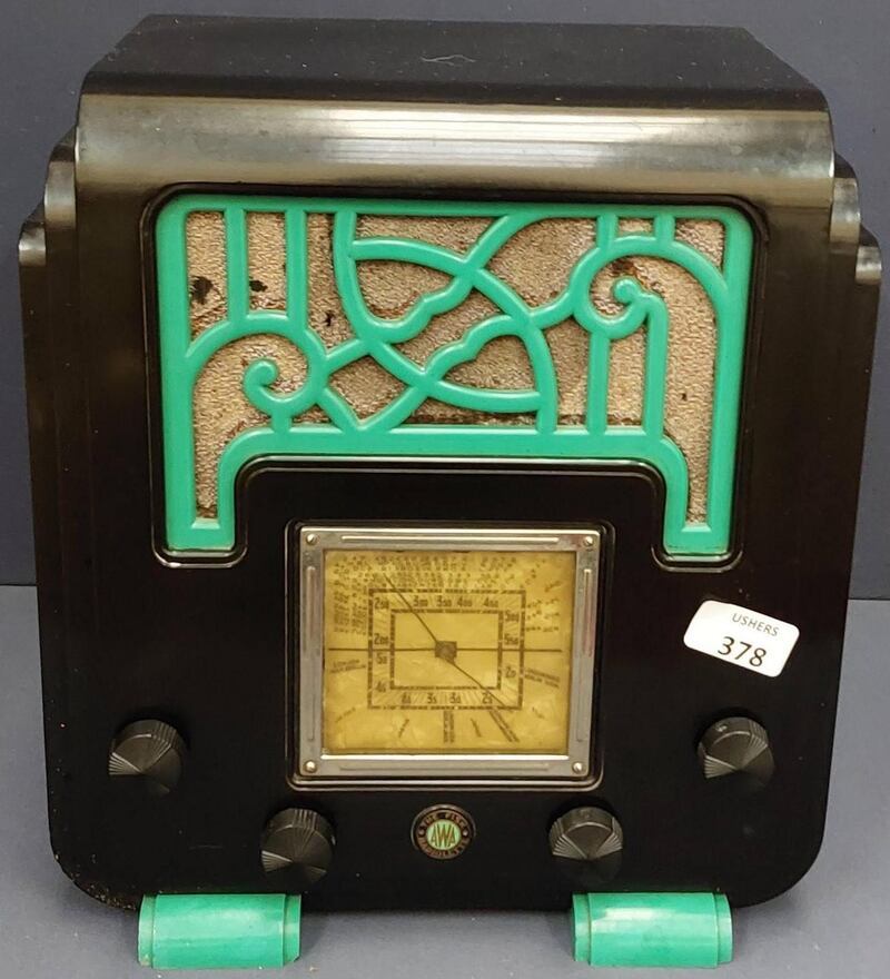 Some of the radios from the collection of the late Pat Herbert