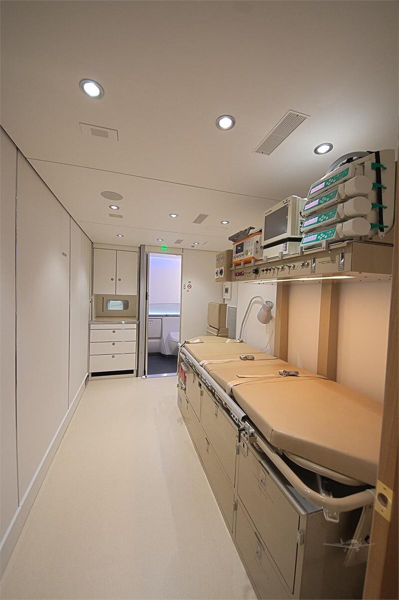 The plane even has its own medical suite. Photograph: Controller.com