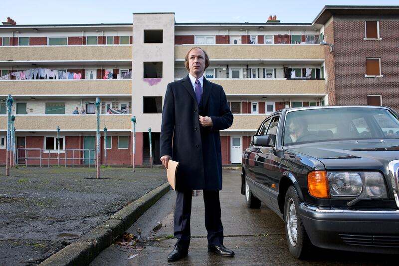 Aidan Gillen as Charles Haughey in Charlie (2015). Photograph: Patrick Redmond/RTÉ