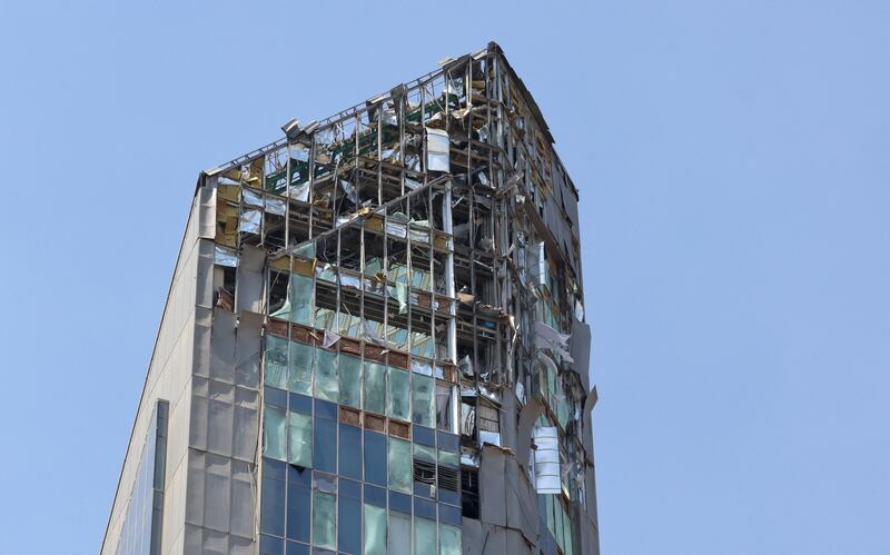 A building damaged in Israeli strikes on Tehran. Photograph: Meghdad Madadi/Tasnim News/AFP via Getty Images
