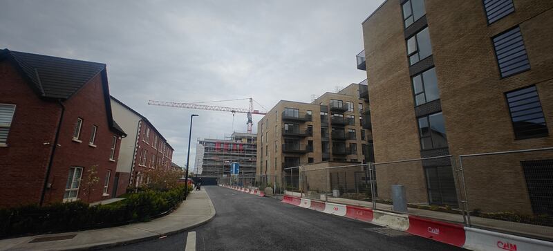 Apartment blocks have been built as part of the estate. Photograph: Órla Ryan