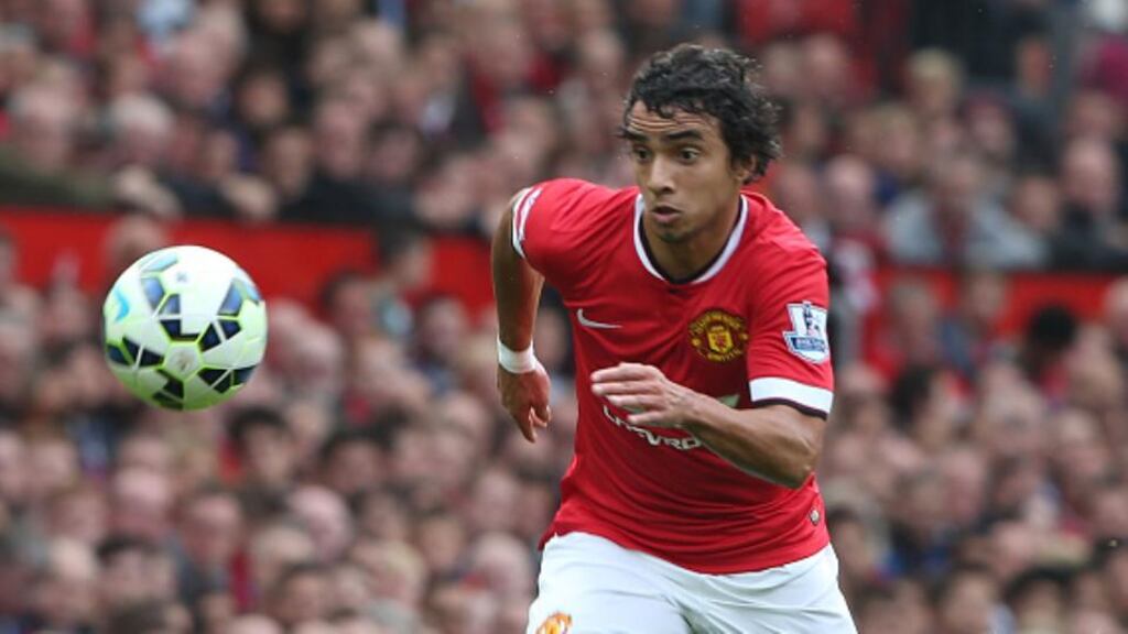 Rafael da Silva is on the verge of joining Lyon from Manchester United. Photograph: Getty