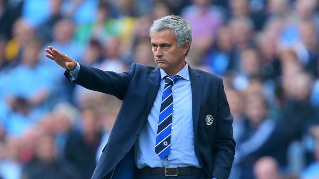 Chelsea manager Jose Mourinho has sarcastically accepted criticism from Aston Villa boss Paul Lambert and assistant Roy Keane over the Chelsea manager’s handshake towards the end of their Premier League clash last month.Photograph: Dave Thompson/PA Wire