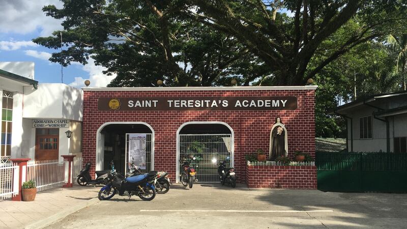 Jastine Valdez’ school in Aritao.