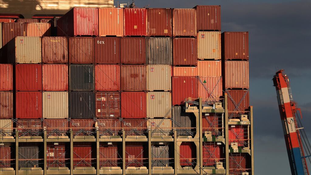 Germany’s economy contracted 2.2 per cent in the first quarter. Photograph: Krisztian Bocsi/Bloomberg