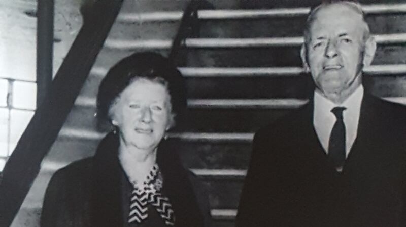 Bridget O’Callaghan and her husband Michael before she boarded the flight with her daughter Hannah Burke.