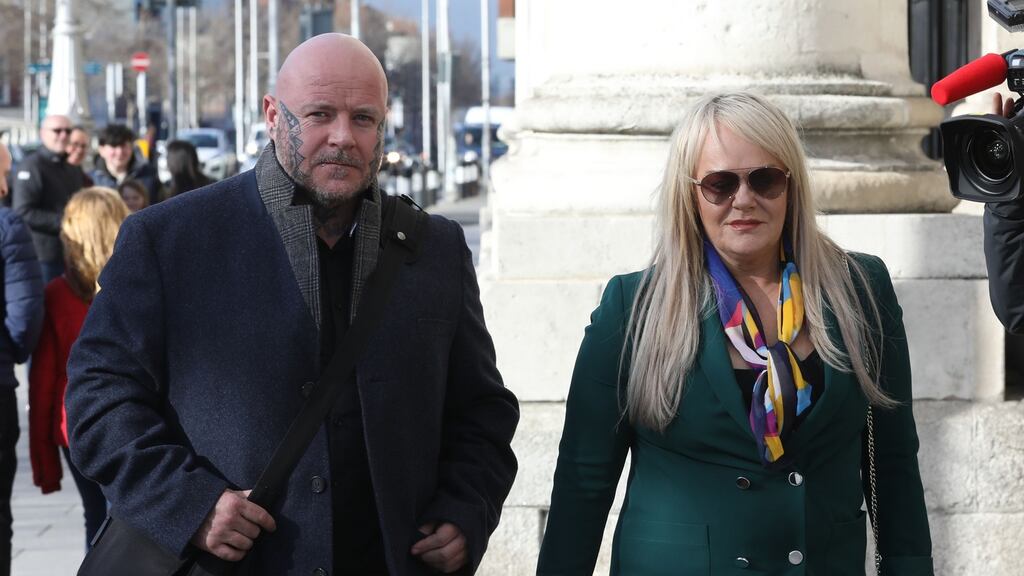 Eddie O Connor and Michelle Farrell - parents of Saibhe O Connor, of Ballyfermot, Dublin pictured leaving the Four Courts. Photograph: Collins