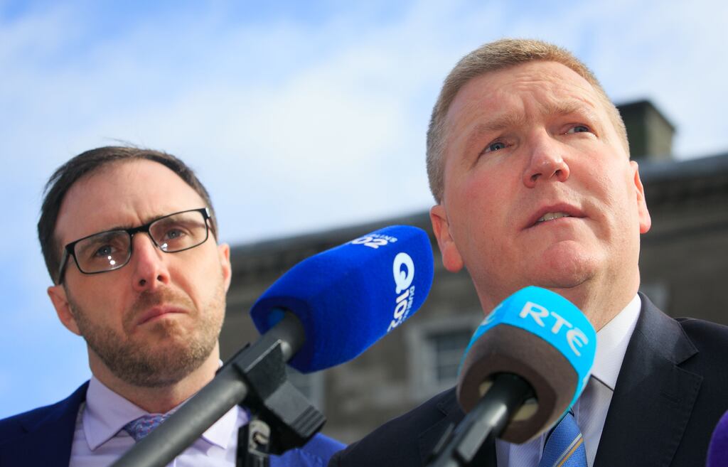 Robert Troy and Michael McGrath. Photograph: Gareth Chaney/Collins