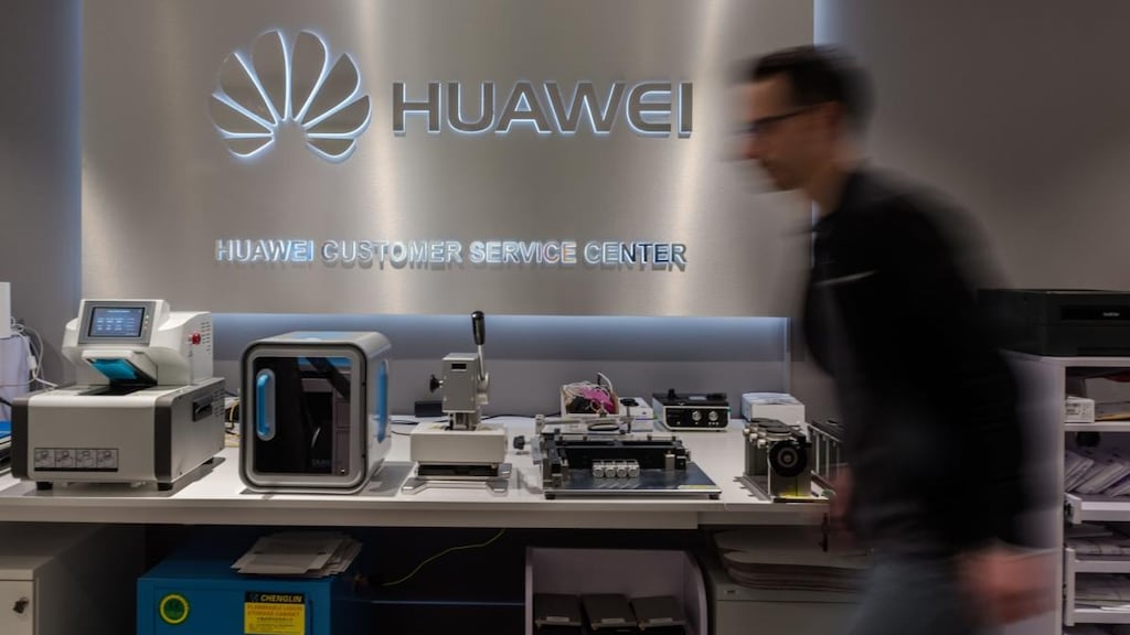 “The onus is not on the US government to show Huawei is not a responsible actor,” a White house official said. Photograph: Geert Vanden Wijngaert/Bloomberg