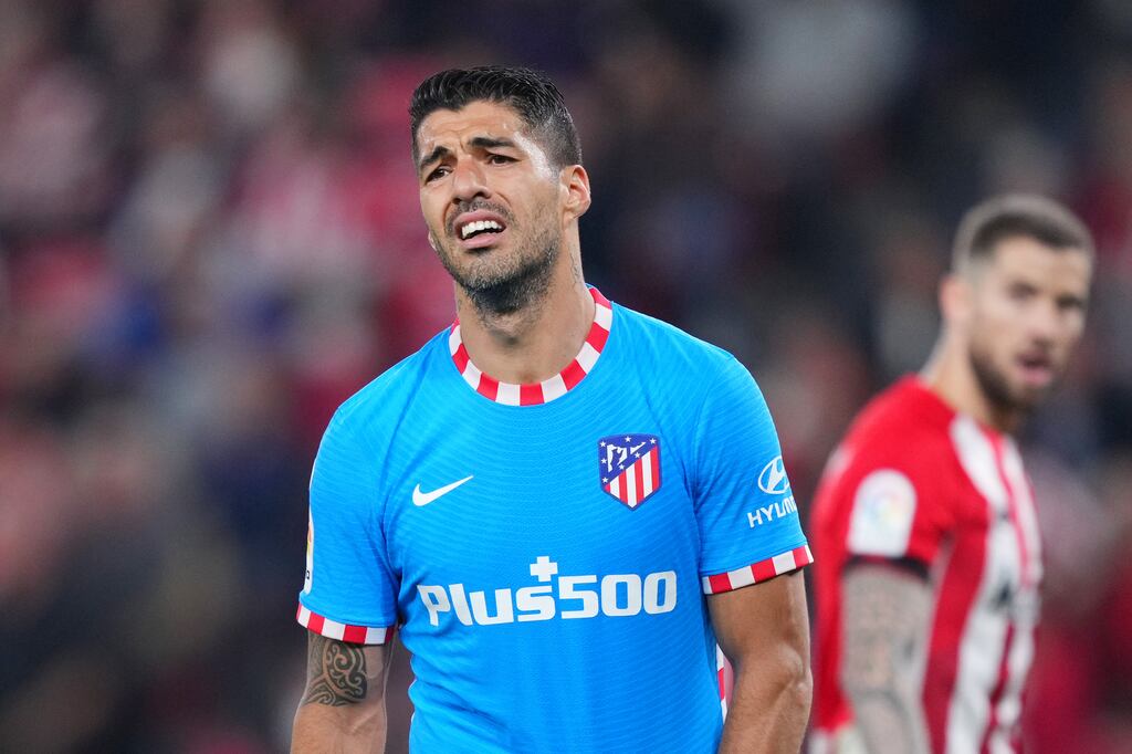 Luis Suarez left Atletico Madrid at the end of his contract. Photograph: Juan Manuel Serrano Arce/Getty