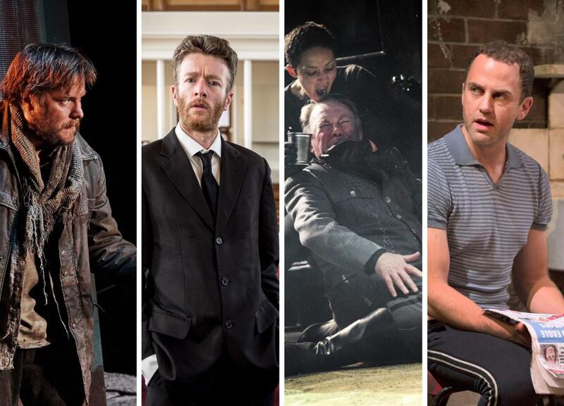 Best-supporting-actor nominees Peter Coonan, John McCarthy, Owen Roe and Mark Huberman