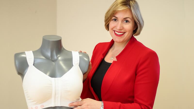 Ciara Donlon: So effective are her post-operative bras, which now sell around the world, that they have been classified as a medical device. Photograph: Dee Organ