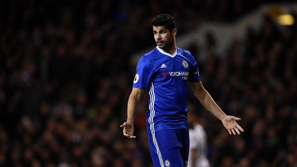 Chelsea’s Diego Costa has had his head turned by interest from China. Photograph: Dylan Martinez/Reuters
