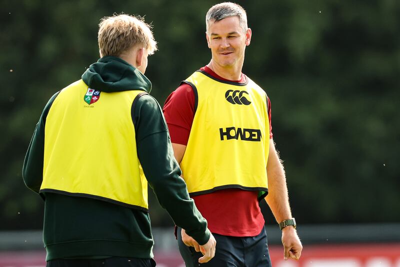 Lions assistant coach Jonathan Sexton training at UCD. Photograph: Billy Stickland/Inpho